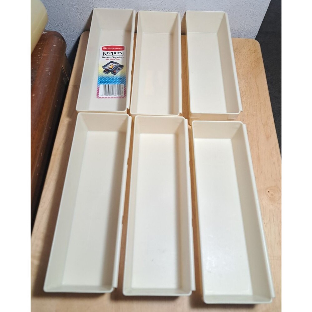 Vintage 6 Rubbermaid Instant Drawer Organizers Interlocking JB1-2915